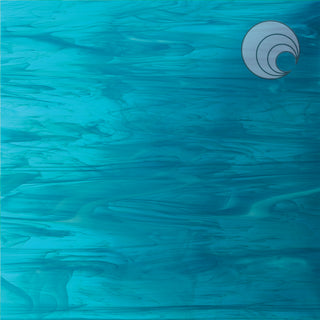 Tropic Blue/White, Wispy Smooth Fusible