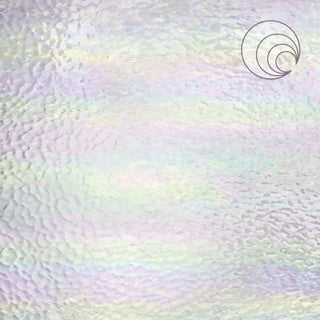 Clear Hammered Fusible Iridescent