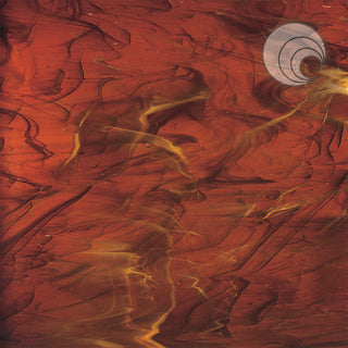 Dark Amber/White, Wispy Smooth Fusible