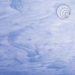 White/Light Blue Smooth Fusible