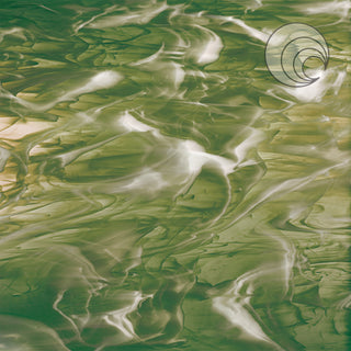 Olive/White Streaky Smooth Fusible