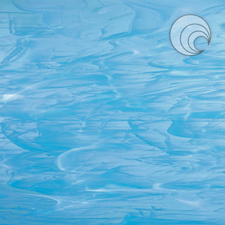 Sky Blue/White, Wispy Smooth Fusible