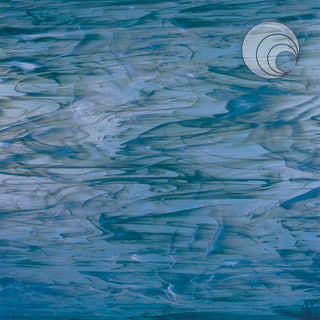 Steel Blue/White, Wispy Smooth Fusible